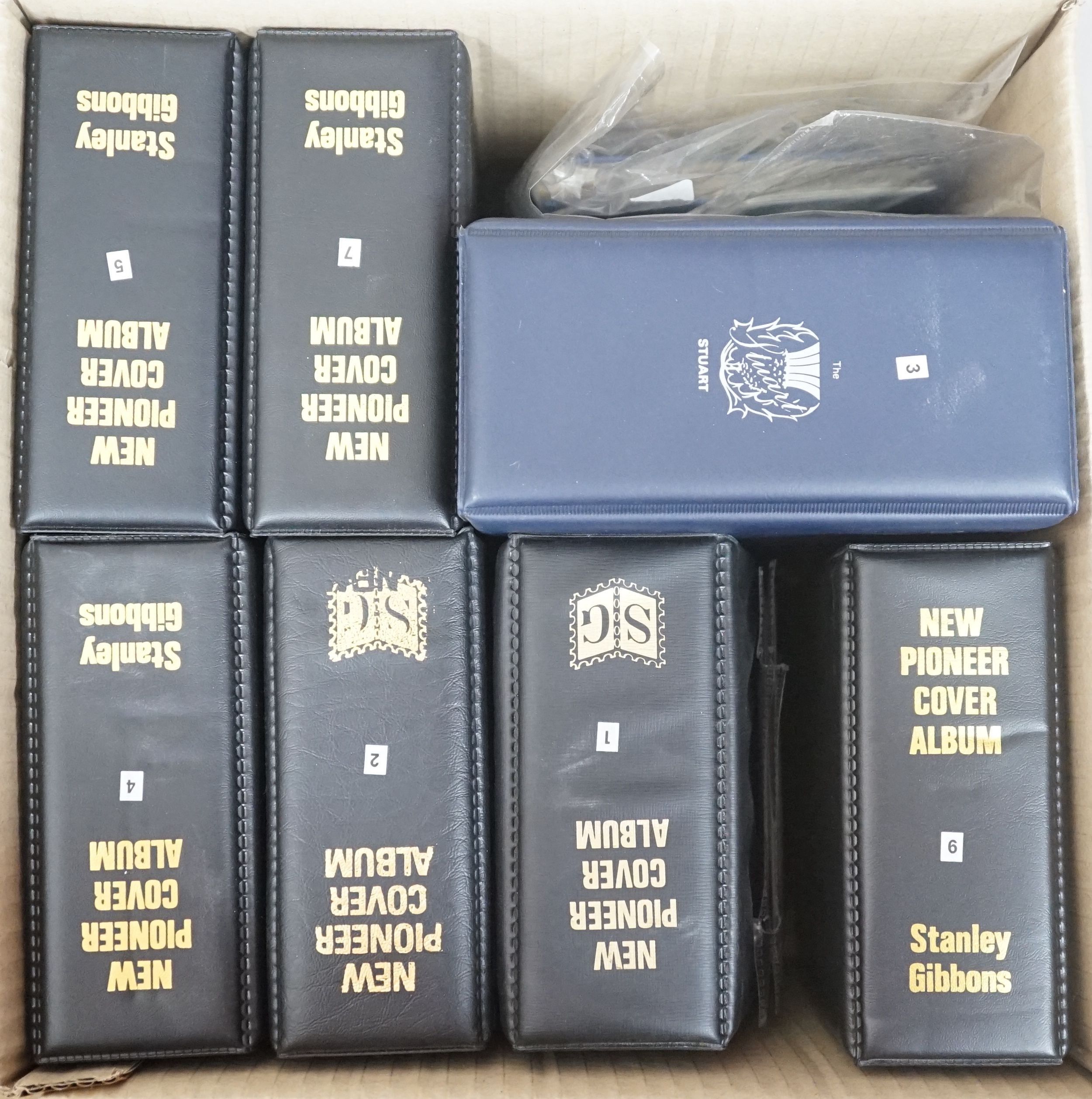 A Great Britain stamp collection in albums with decimal mint commemoratives and First Day Covers